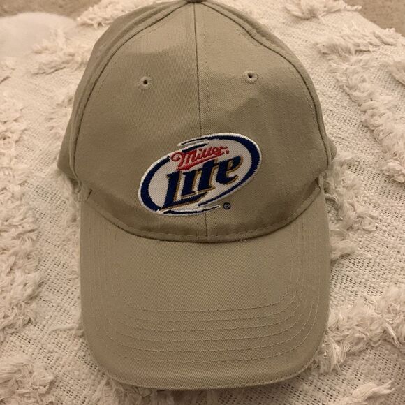Miller Lite Beer Khaki women’s Baseball hat Cap‎ - Picture 3 of 5